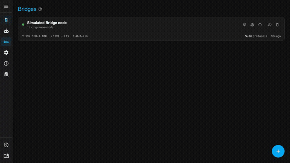 Bridges walkthrough: protocols and signal history